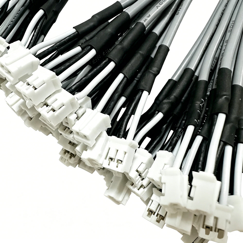 2P PHR-2 2.0mm Shielded Cable 1185 and 1533 Grey Sigle Core Shielded Wire Customized