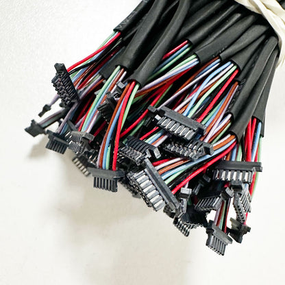 Molex 2147192060 2147205000 Zero-Hachi Receptacle Housing 0.80mm Pitch Single Row Friction Lock 6 Circuits Black Cable Harness for Battery