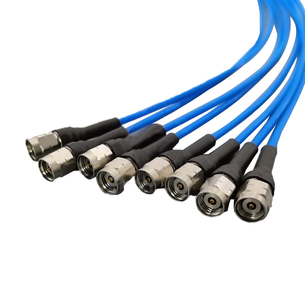 50GHz 8-Channel Microwave Test Harness 2.4mm MXP Multi-Port RF Cable with 1x8 Connector