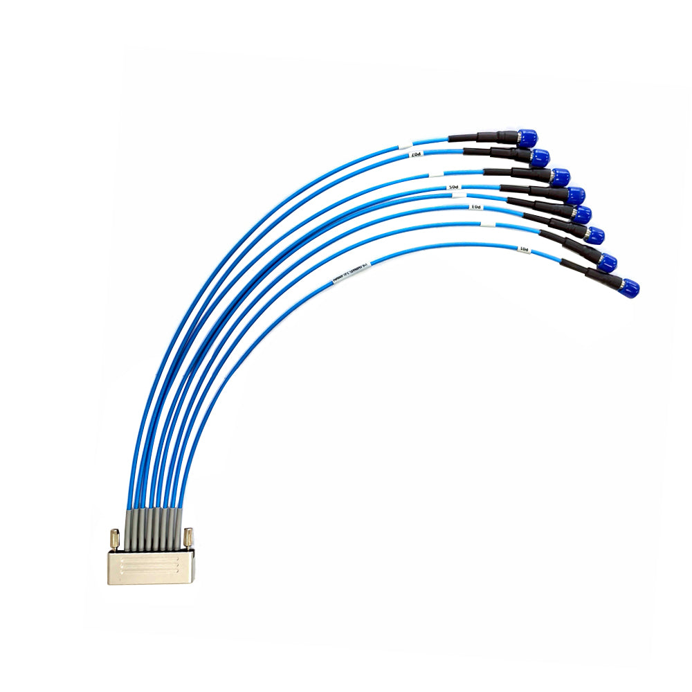 40GHz 8-Port 2.92mm Male Multi-Channel RF Coaxial Phase Stable Harness