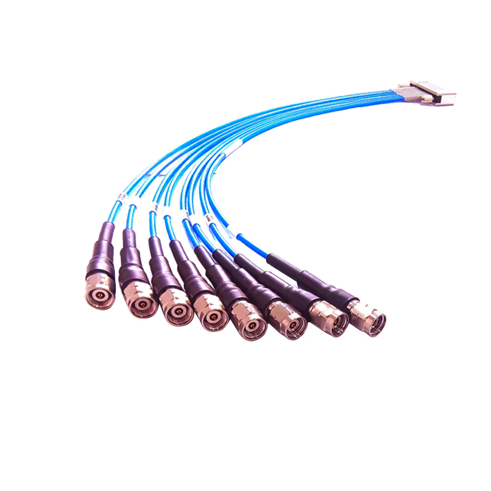 40GHz 8-Port 2.92mm Male Multi-Channel RF Coaxial Phase Stable Harness