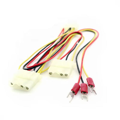AMP 1-480424-0 4Pin Connector Fork Type Terminal Custom Automotive Wire Harness