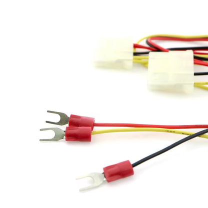 AMP 1-480424-0 4Pin Connector Fork Type Terminal Custom Automotive Wire Harness