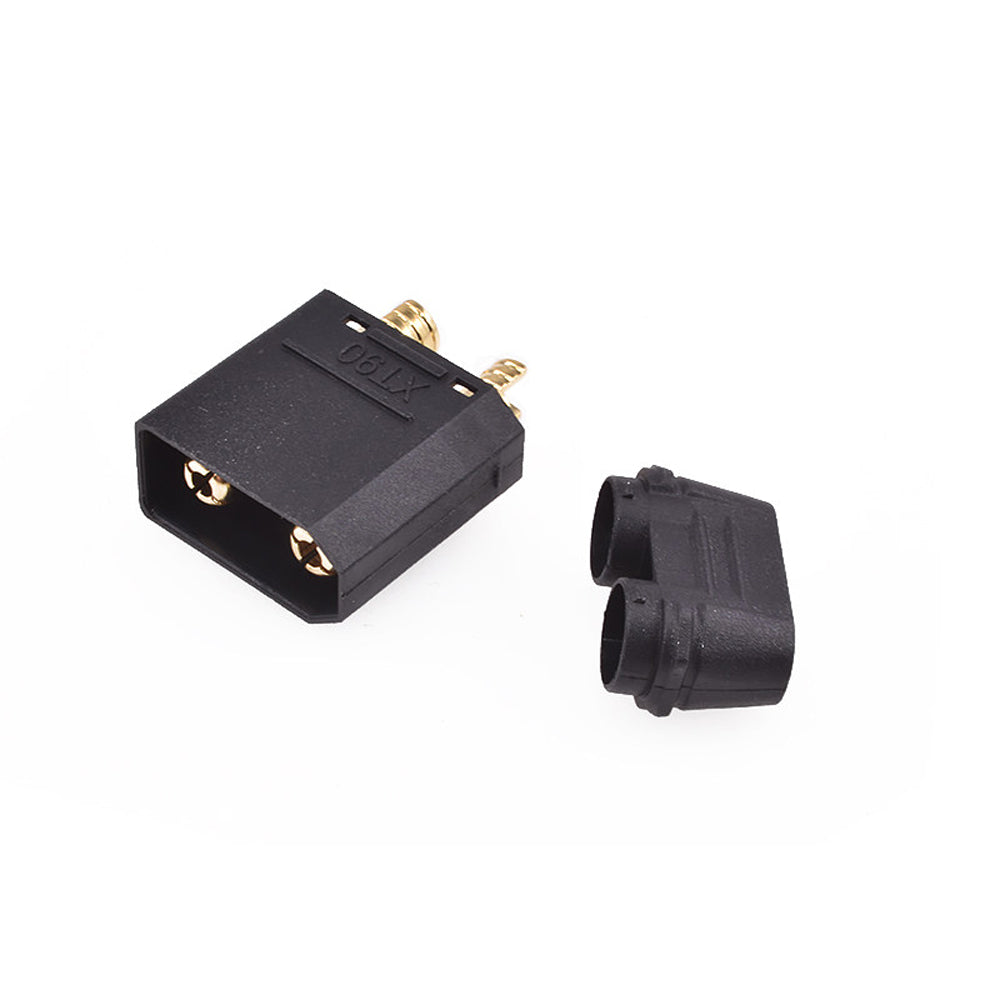 Amass XT90H-M/F Connector Wire banana Plug Black PVC Jacket Lithium Battery Cable