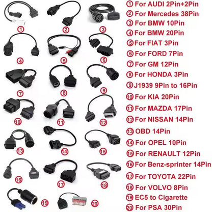 Automotive diagnostic wiring harness OBD cable