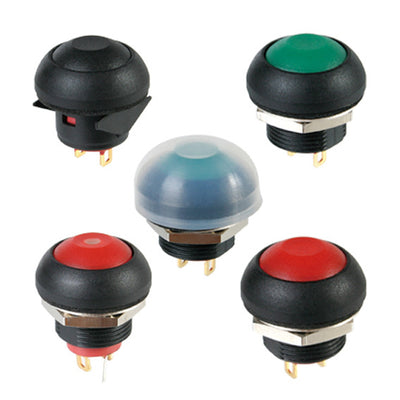 Button switch PBS-33B with wire opening 12MM self-resetting lock-free switch welding wire horn switch