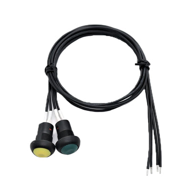 Button switch PBS-33B with wire opening 12MM self-resetting lock-free switch welding wire horn switch