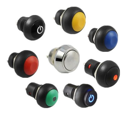 Button switch PBS-33B with wire opening 12MM self-resetting lock-free switch welding wire horn switch