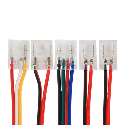 8mm 10mm 12mm COB Light Strip Wire Harness Head Accessories Joint Serial 2-Wire 3-Wire 4-Wire Extension Cable Connector