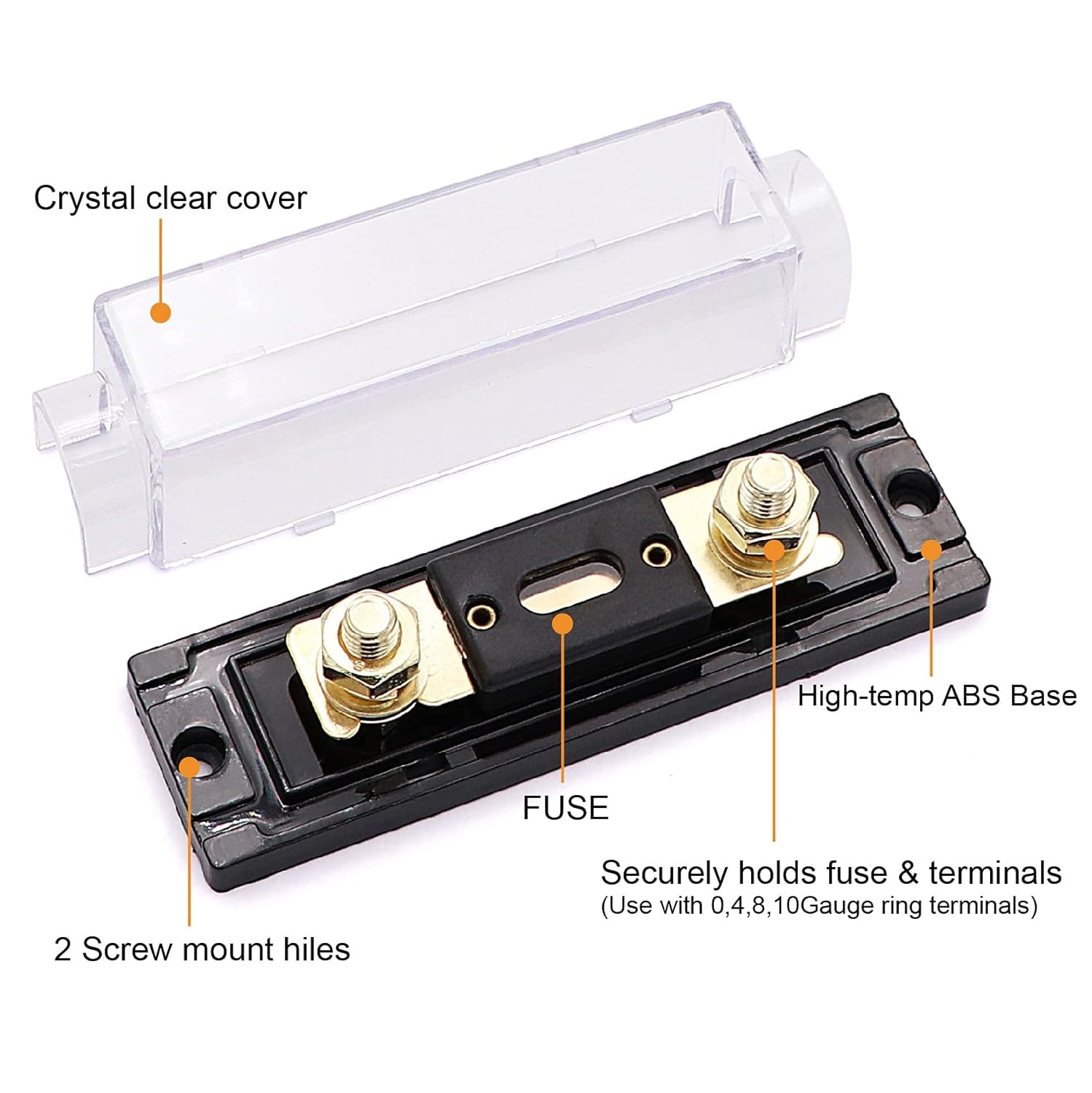 Car Audio Power Fuse Holder Fuse Box Insurance Gallbladder Car Fuse