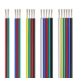 Color Flexible Silicone Bonded Cable 30-16AWG 6Pin Electrical Wire for LED Light Wire Harness