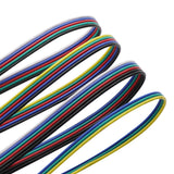 Color Flexible Silicone Bonded Cable 30-16AWG 6Pin Electrical Wire for LED Light Wire Harness