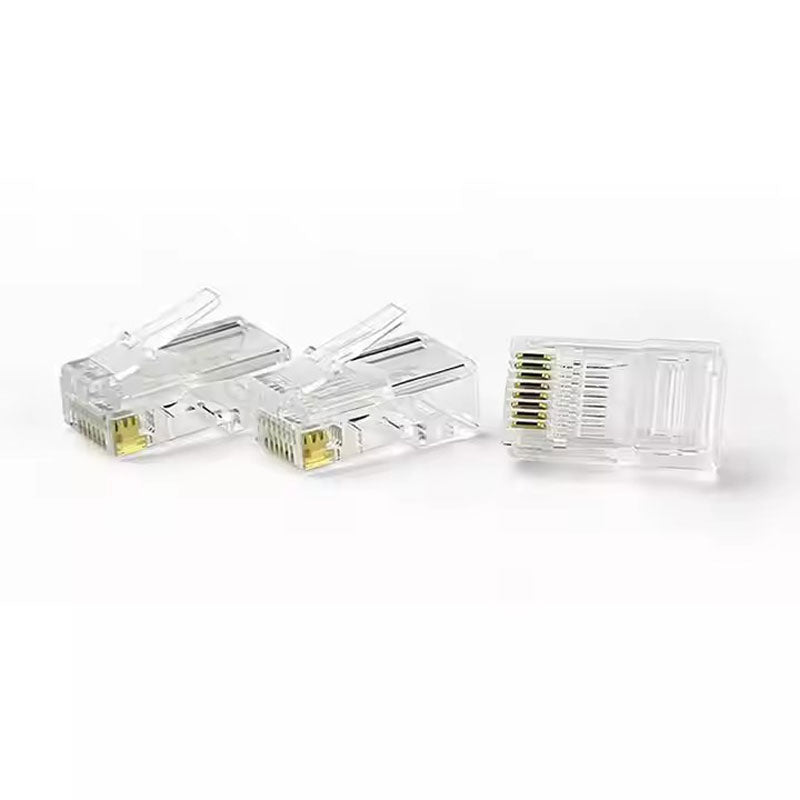 Разъем RJ45 Cat6 с кристаллическим корпусом, неэкранированный, модульный штекер 8p8c, разъем UTP Cat 6 RJ45. 