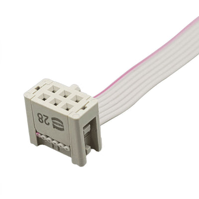 Customized 2.54mm pitch 6Pin IDC DIP female male connector flat cable cable assembly