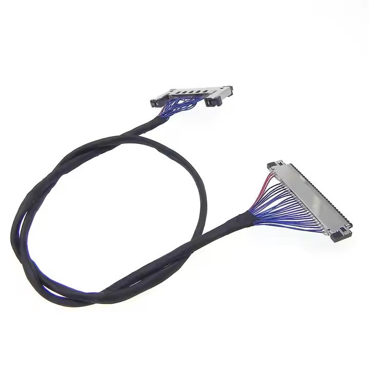 Customized 40-pin Molex connector LCD driver board Lvds LCD cable for Lvds monitor