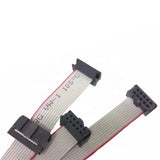 Customized IDC Cable 2.54mm Pitch 10 pin Electrical Ribbon Flat Cable