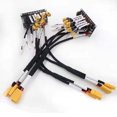 Customized XT30 XT60 XT90 JST T connector 2-6S fat battery charger board wiring harness