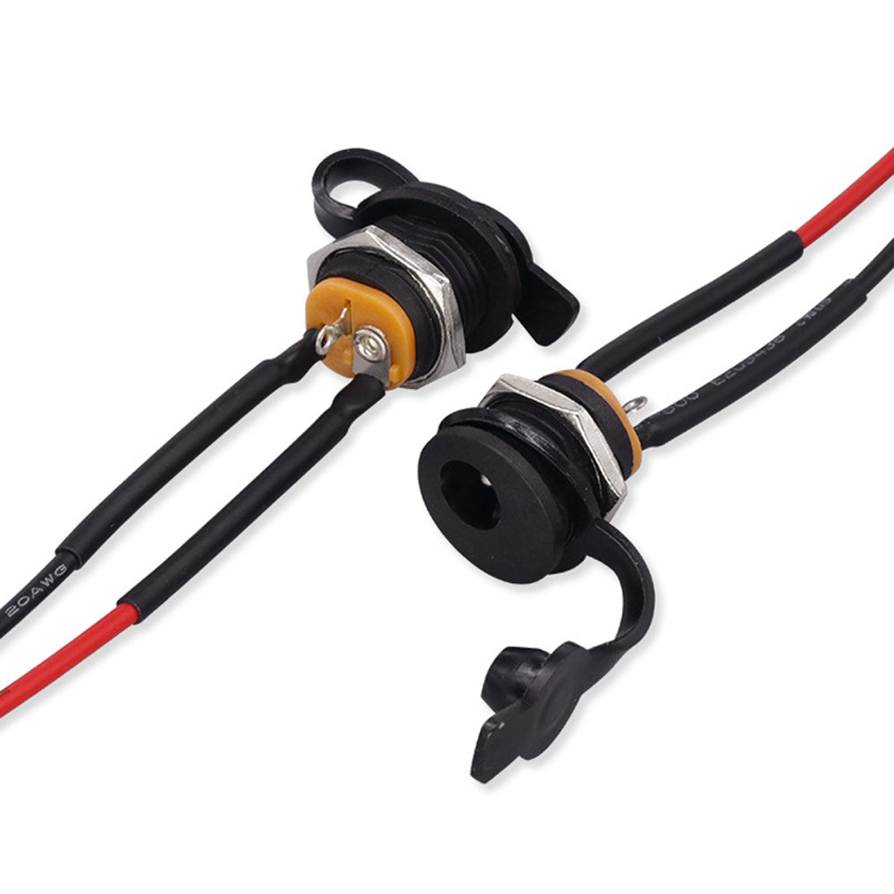 DC-022 High Current Female Socket 5521/5525 Power Charging Port DC Power Socket Waterproof Cable