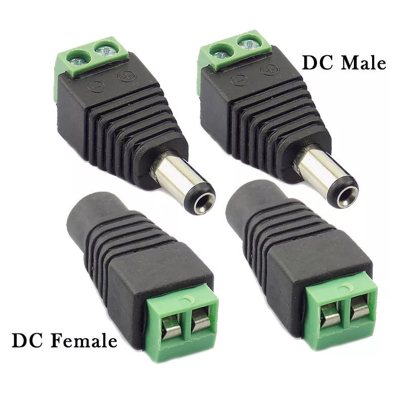 DC 12V Power Supply Plug Adapter Connector for LED Strip Light