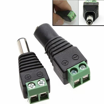 DC 12V Power Supply Plug Adapter Connector for LED Strip Light
