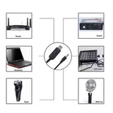 DC 5521 Power Supply Setup Charger 5v to 12v USB Cable