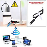 DC 5521 Power Supply Setup Charger 5v to 12v USB Cable