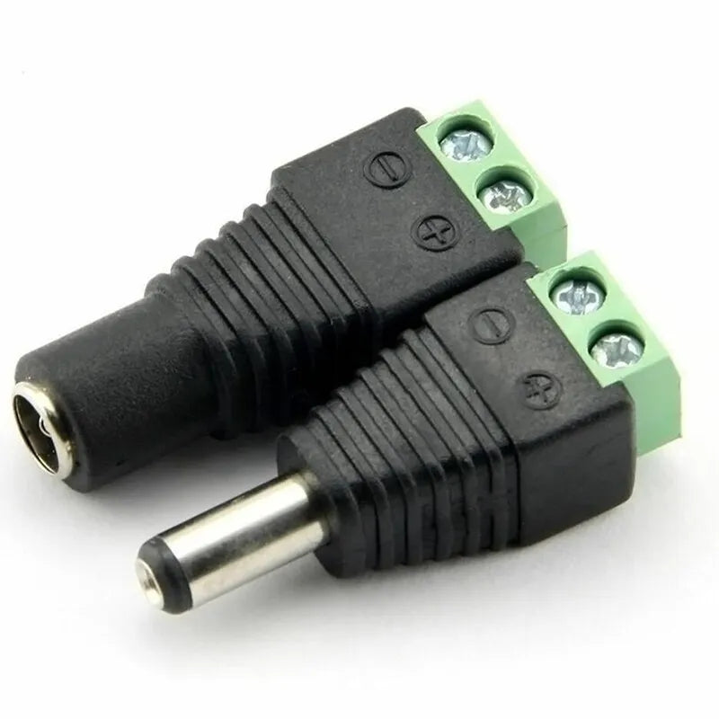 DC Power To RCA Male Female Adapter Connector For CCTV Cameras connector