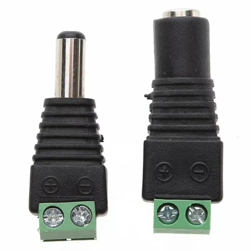 DC Power To RCA Male Female Adapter Connector For CCTV Cameras connector