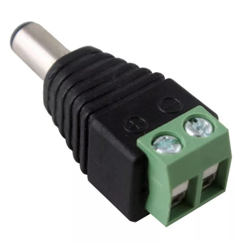 DC Power To RCA Male Female Adapter Connector For CCTV Cameras connector