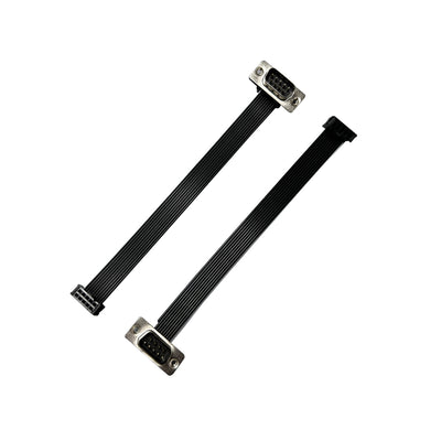 DIDC-DB9 Male connector to 2.54 2*5P IDC Black Flat Ribbon Cable Crimp Terminal Wire