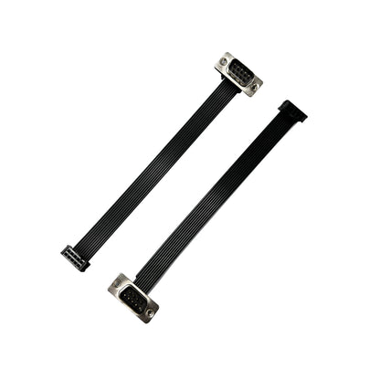 DIDC-DB9 Male connector to 2.54 2*5P IDC Black Flat Ribbon Cable Crimp Terminal Wire