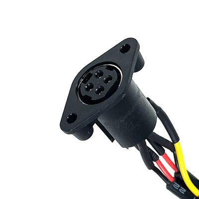 DIN 4Pin Female Connector Cable POS Machine Power Supply Socket