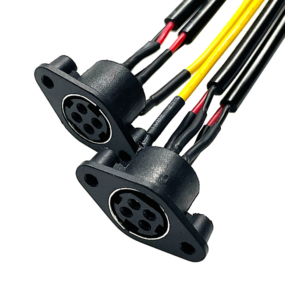 DIN 4Pin Female Connector Cable POS Machine Power Supply Socket