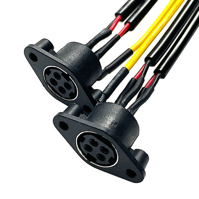 DIN 4Pin Female Connector Cable POS Machine Power Supply Socket