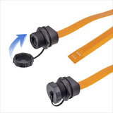 E13 Threaded Waterproof Plug IP67 IP68 Connector SDTF SIM Socket Cable Data 2K 4K