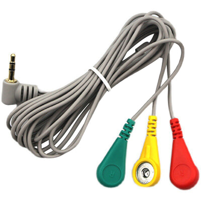 ECG Electrode Wire Bioelectrical Signal Cable 3.5 Audio Head Sensor Accessories Headphone Plug