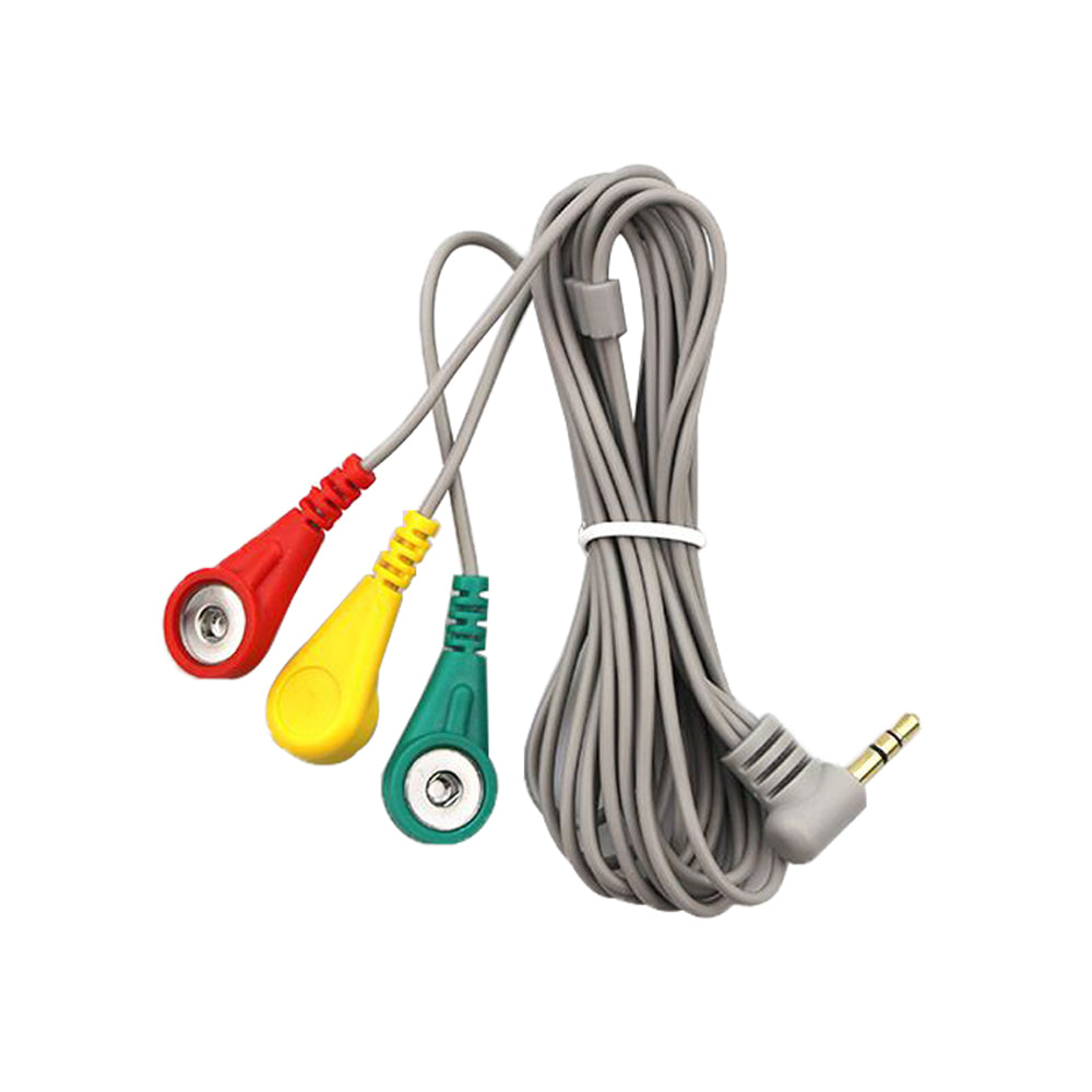 ECG Electrode Wire Bioelectrical Signal Cable 3.5 Audio Head Sensor Accessories Headphone Plug