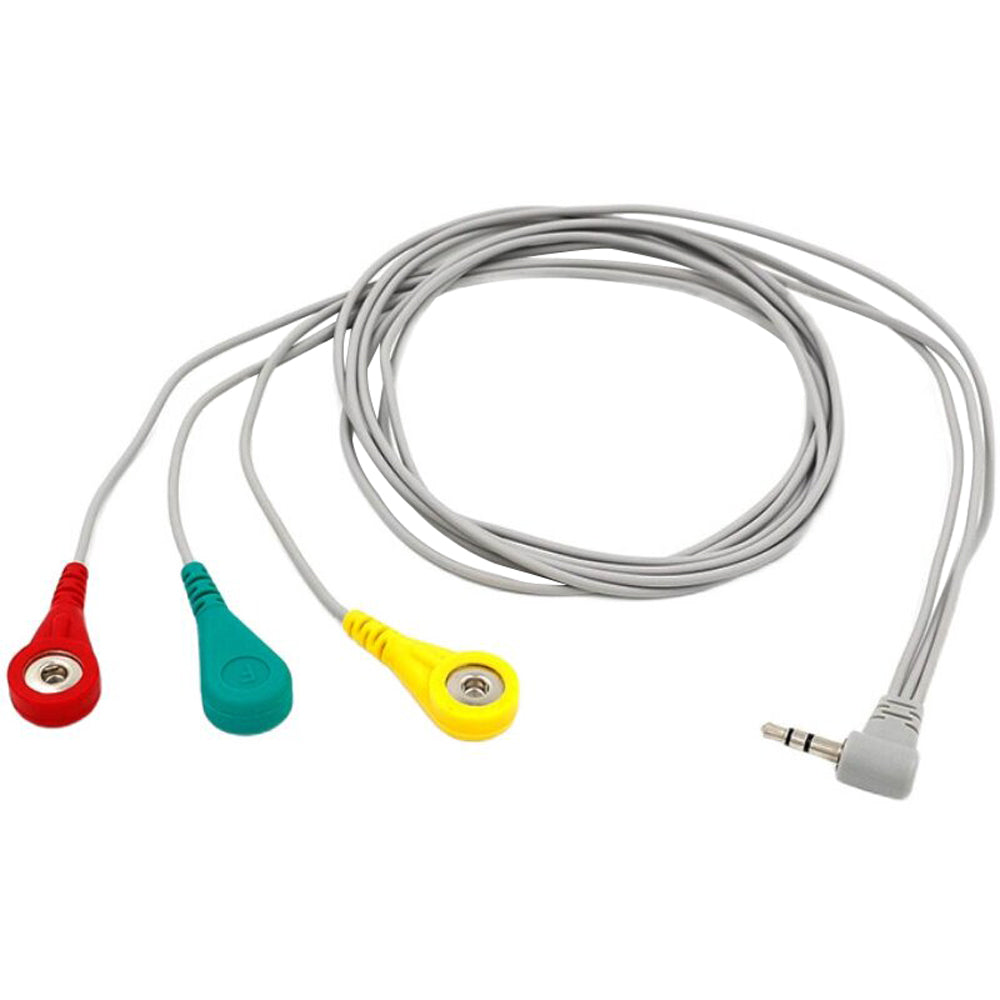 ECG Electrode Wire Bioelectrical Signal Cable 3.5 Audio Head Sensor Accessories Headphone Plug