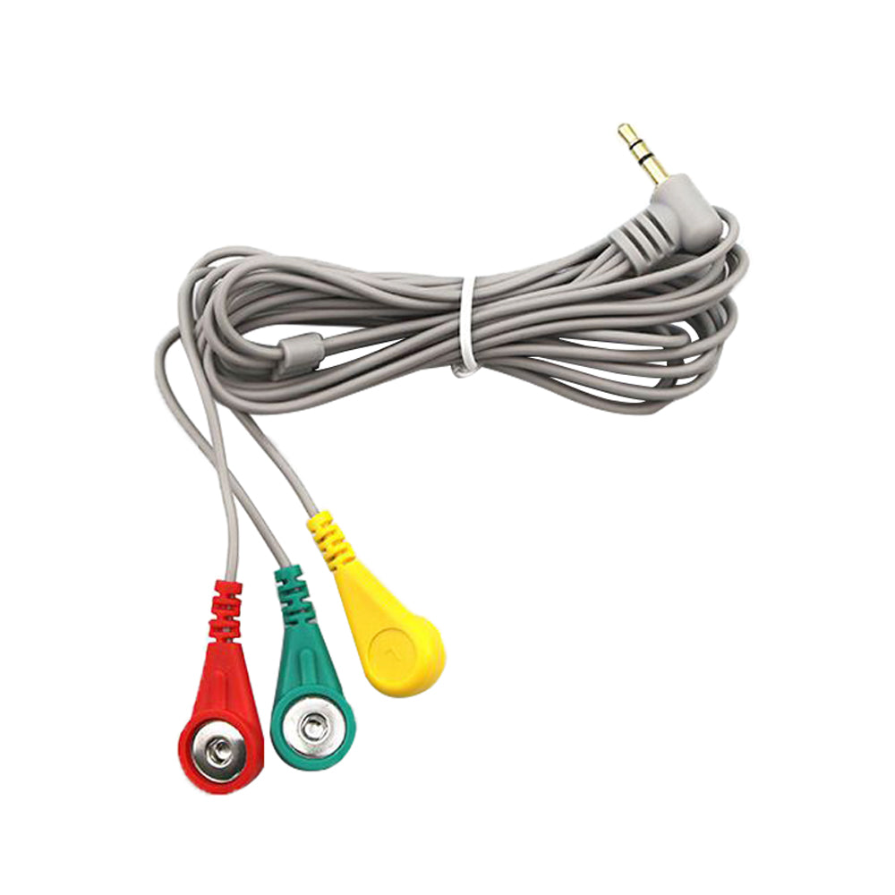 ECG Electrode Wire Bioelectrical Signal Cable 3.5 Audio Head Sensor Accessories Headphone Plug