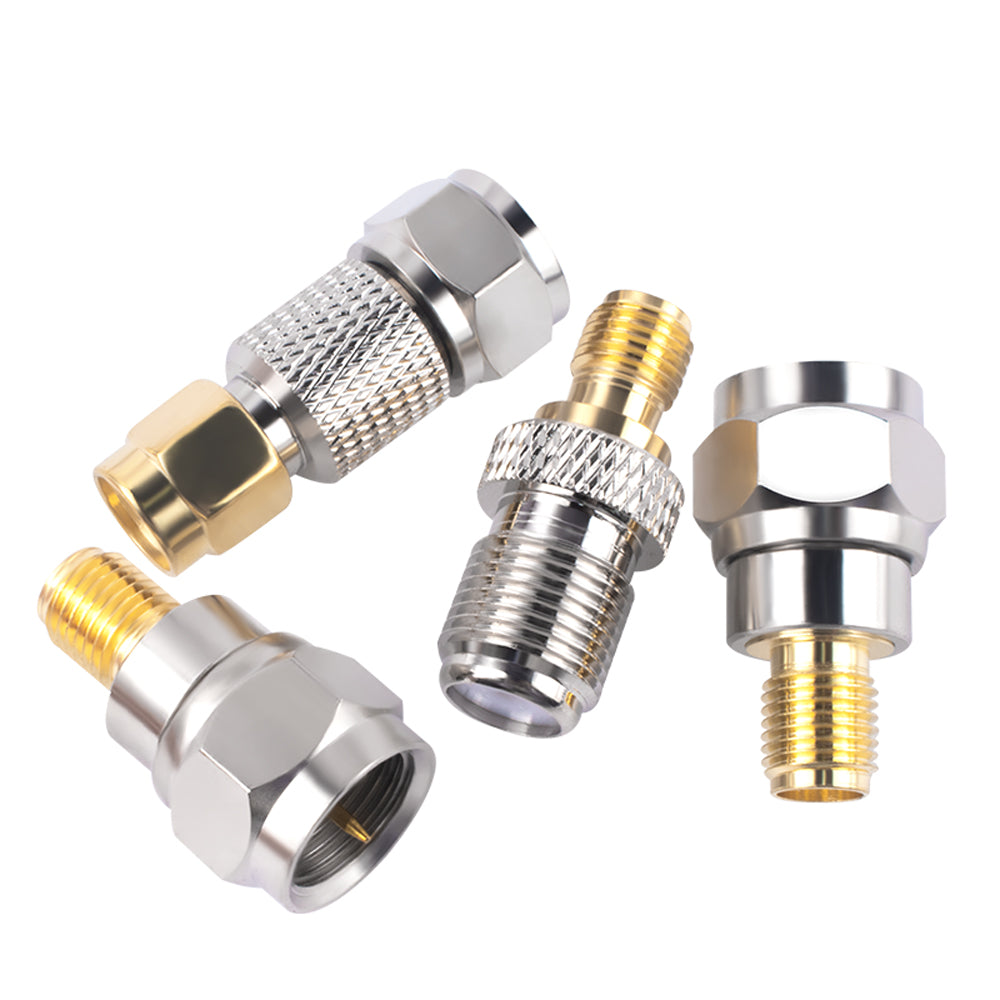 F to SMA Antenna Signal Amplifier Adapter Male Female RF Coaxial Connector