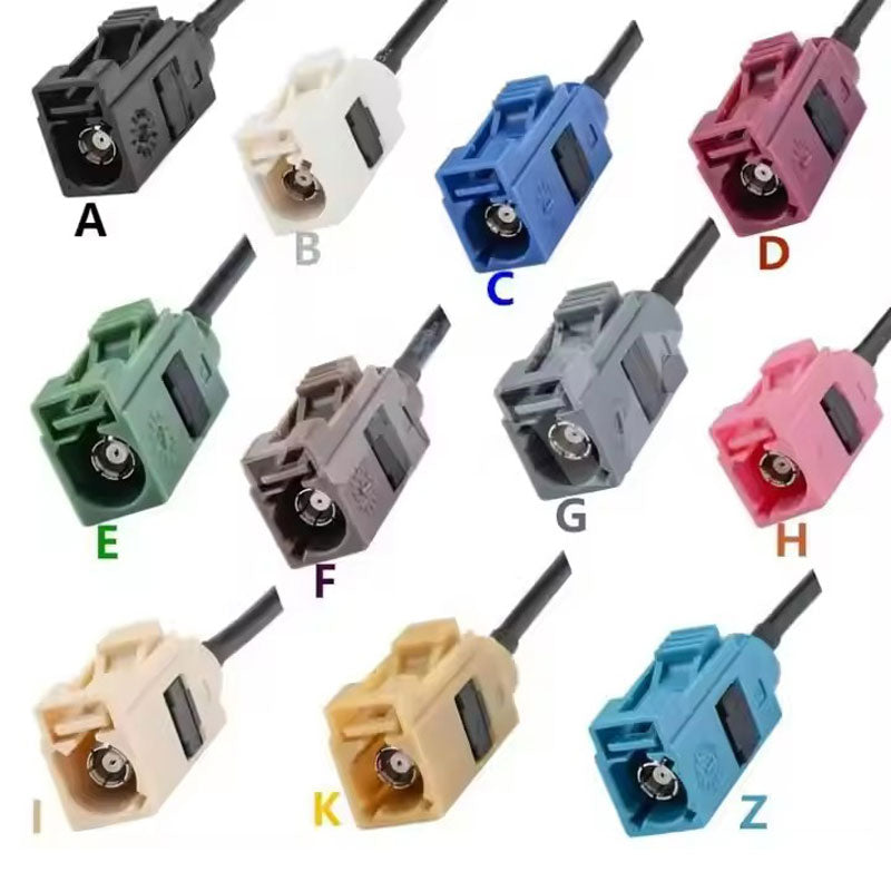 Car Radio Antenna Extension Cable Fakra B White Female Jack to Jack Pigtail Cable RG174