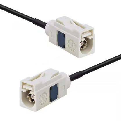 Car Radio Antenna Extension Cable Fakra B White Female Jack to Jack Pigtail Cable RG174
