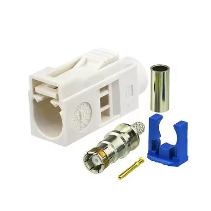 Car Radio Antenna Extension Cable Fakra B White Female Jack to Jack Pigtail Cable RG174