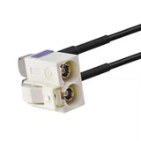 Car Radio Antenna Extension Cable Fakra B White Female Jack to Jack Pigtail Cable RG174
