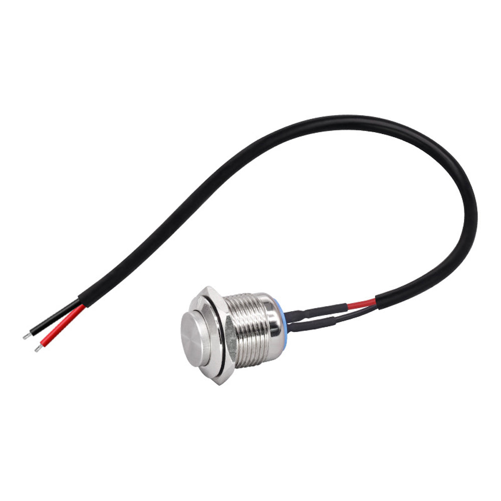 High Head Metal Button Switch Cable 8 12 16 19 22mm Waterproof Power Supply Wire