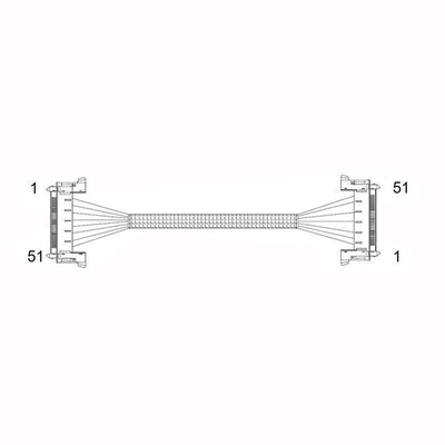 F36-40P-0.4SD 40Pin Dual-End Coaxial Cable for Drone Gimbals