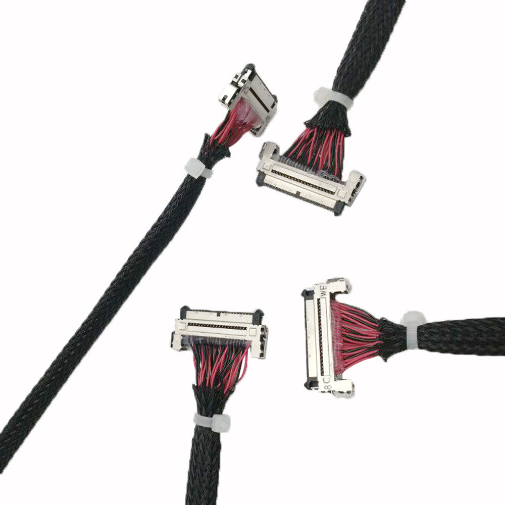 FX15S Series 41Pin LVDS Cable 0.5mm Pitch Twisted Pair Signal Harness