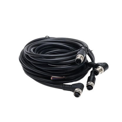 IP67 Waterproof Cable M5-M12 Connector Cable 4-12 Pin Female Molding Shield PVC Jacket Cables