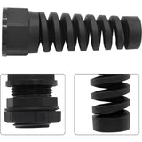 PG7 PG9 PG11 IP68 Waterproof Nylon Cable Joints Strain Relief Flex Spiral Cable Glands