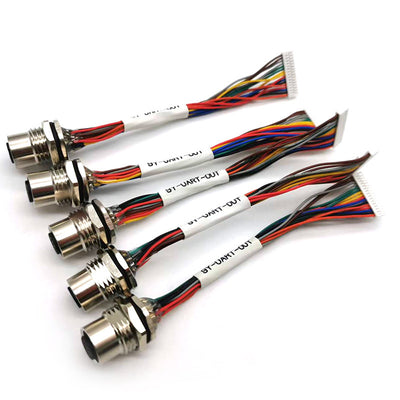 Intelligent Robot Wiring Harness Customized M12 Aviation Plug Electrical Appliance Motherboard Power Connector Cable Robot Control Cable
